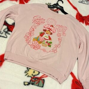 Pink Strawberry Shortcake Graphic Sweatshirt
